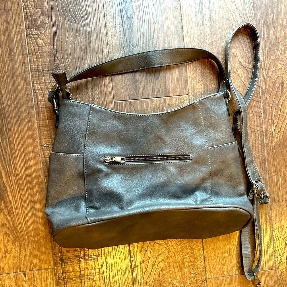 Gray Hobo Bag